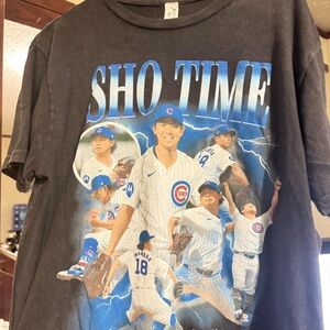 Chicago Cubs Shota Imanaga “Sho-Time” graphic shirt. $55 on ebay